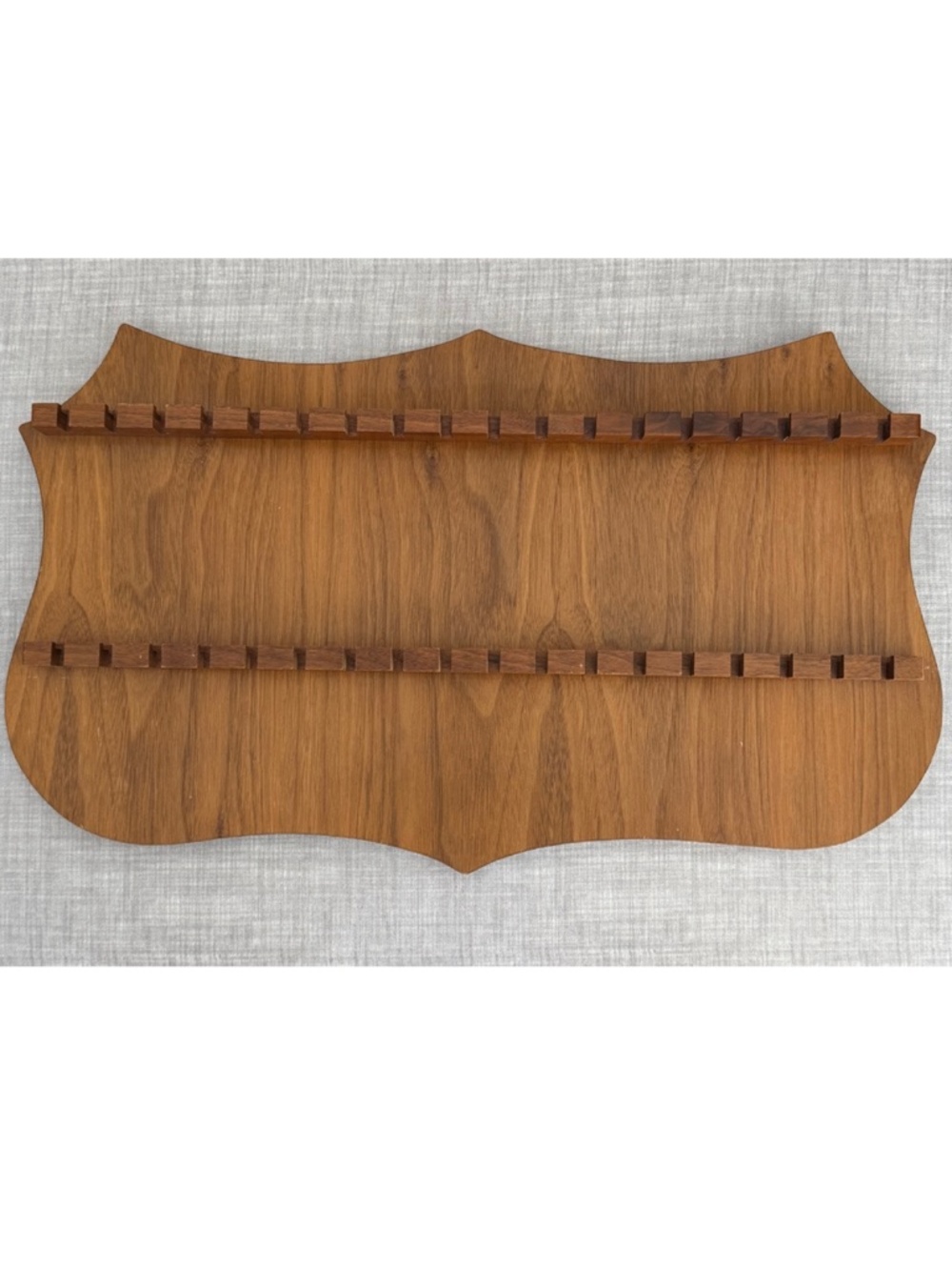 Vintage Handkerchief Display Spoon Rack Handcrafted Wood Mac's Originals Canada